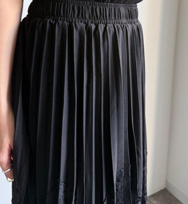  「【WEB限定】レース切替スカート」|スカート|