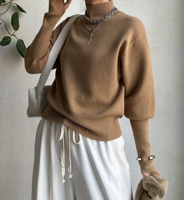  「【セットアイテム/WEB限定】フェザーヤーンカーディガン＋ニット」|ニット・セーター|