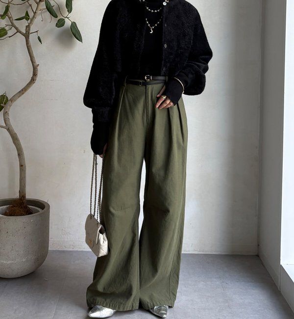  「【セットアイテム/WEB限定】フェザーヤーンカーディガン＋ニット」|ニット・セーター|