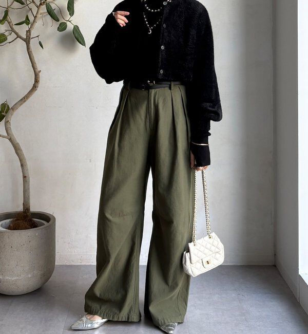  「【セットアイテム/WEB限定】フェザーヤーンカーディガン＋ニット」|ニット・セーター|