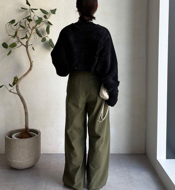  「【セットアイテム/WEB限定】フェザーヤーンカーディガン＋ニット」|ニット・セーター|