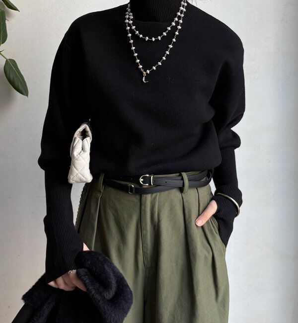  「【セットアイテム/WEB限定】フェザーヤーンカーディガン＋ニット」|ニット・セーター|