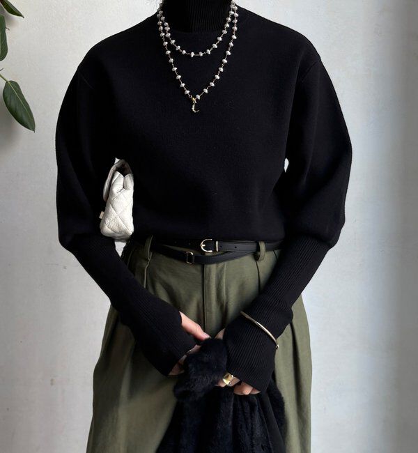  「【セットアイテム/WEB限定】フェザーヤーンカーディガン＋ニット」|ニット・セーター|