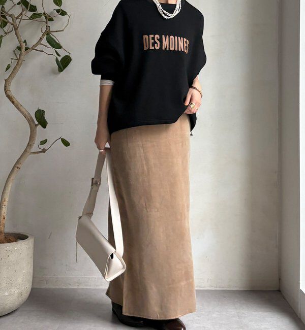  「サテンストレートスカート」|スカート|