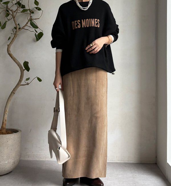  「サテンストレートスカート」|スカート|