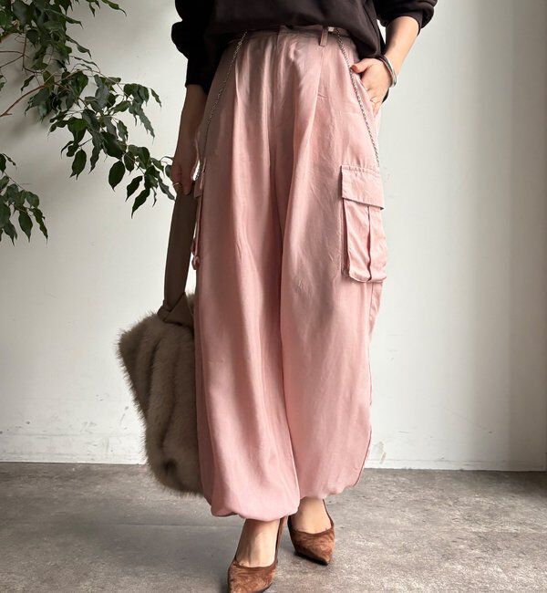  「キュプラカーゴパンツ」|チノ|