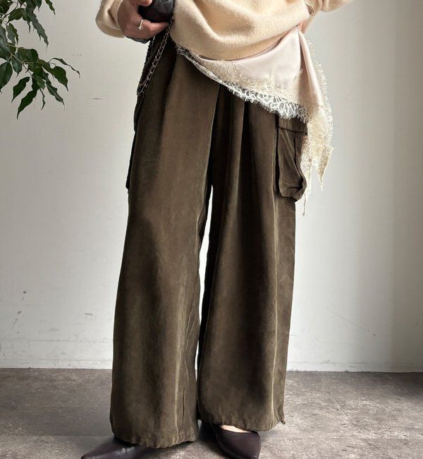  「キュプラカーゴパンツ」|チノ|