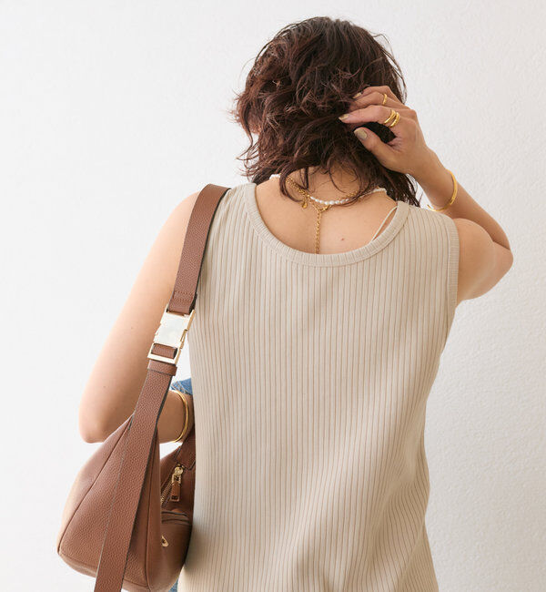  「【マイナス3kg/レビュー高評価☆】2WAYリブタンクワンピース」|ワンピース|