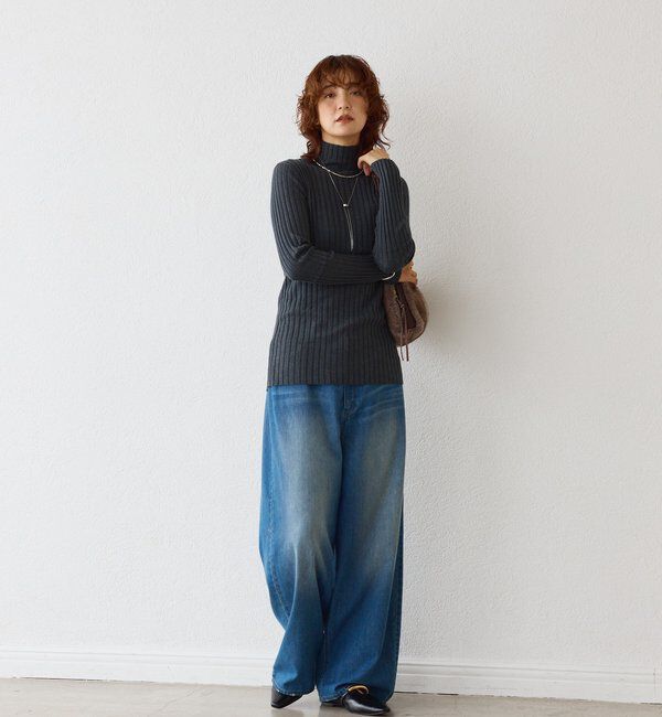  「【新色追加・リバイバル】シルクカシミヤリブニット」|ニット・セーター|