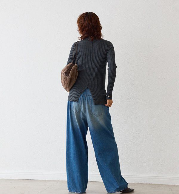  「【新色追加・リバイバル】シルクカシミヤリブニット」|ニット・セーター|