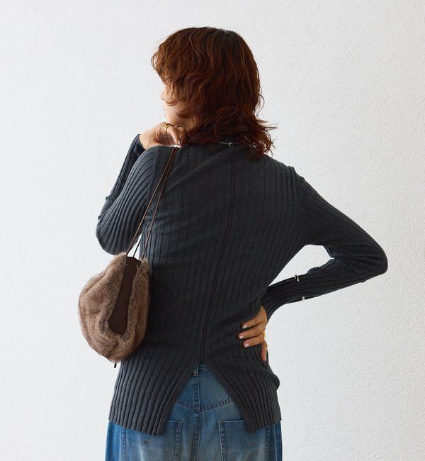  「【新色追加・リバイバル】シルクカシミヤリブニット」|ニット・セーター|