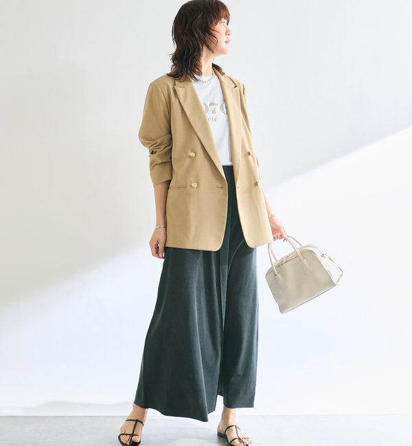  「【オンオフ着れる】ライトピークドラペルジャケット」|テーラードジャケット|