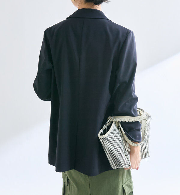  「【オンオフ着れる】ライトピークドラペルジャケット」|テーラードジャケット|