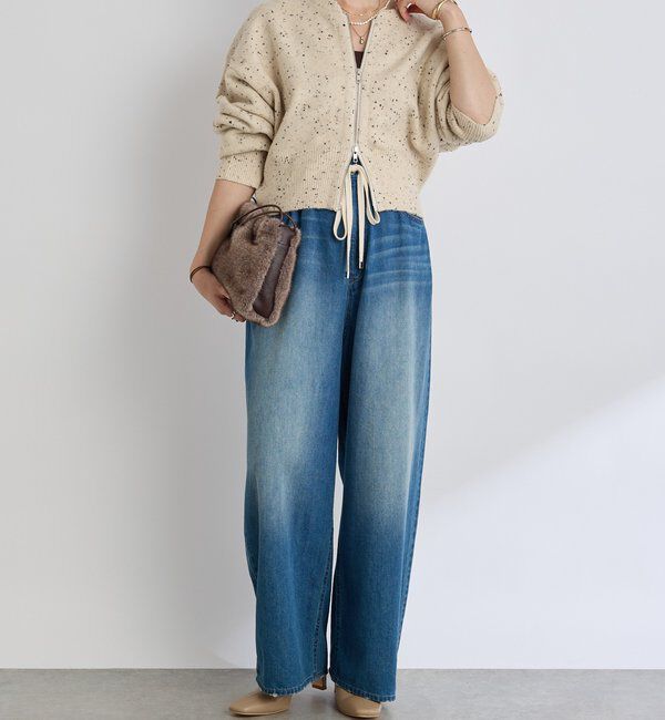  「【柔らかな履き心地】ドロストルーズデニム」|デニム|