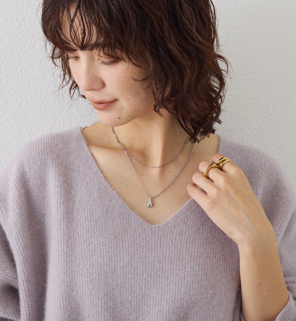  「【R.good(アールドットグッド)】レイヤードワントップネックレス」|ブローチ・コサージュ|