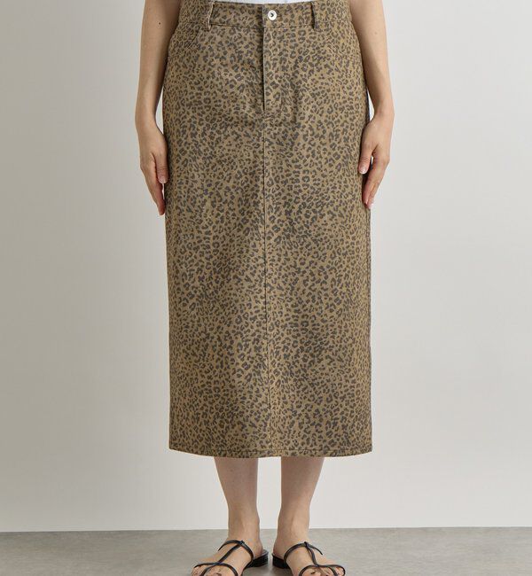  「ローライズレオパードスカート」|スカート|