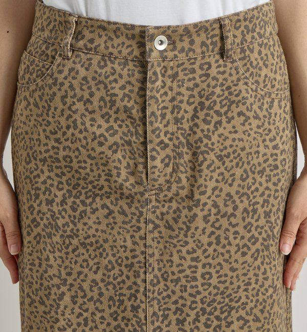  「ローライズレオパードスカート」|スカート|