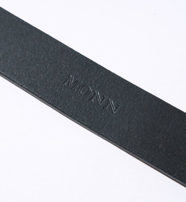  「【MONN.:. （モン）】ブランクバックルレザーベルト」|ベルト|