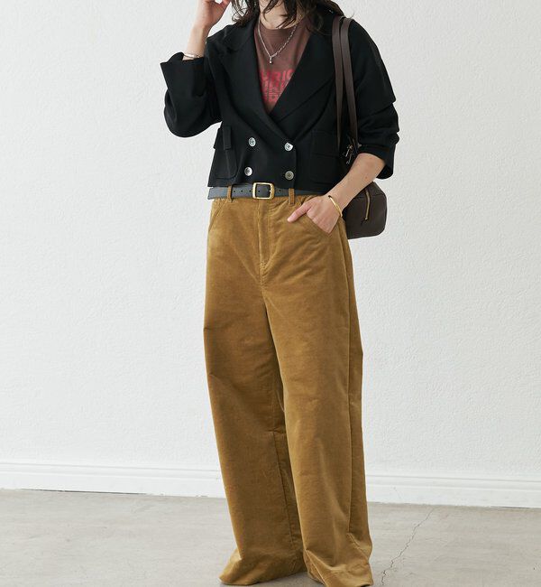  「【季節の変わり目に/接触冷感】ショートニットジャケット」|テーラードジャケット|