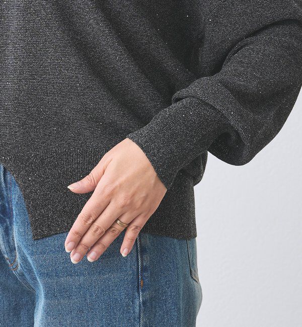  「予約【華やかな煌めき】ペーパースパングルニット」|ニット・セーター|