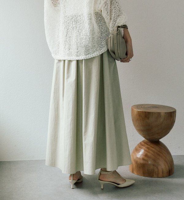  「予約【セットアップ対応可】フォルムギャザースカート」|スカート|