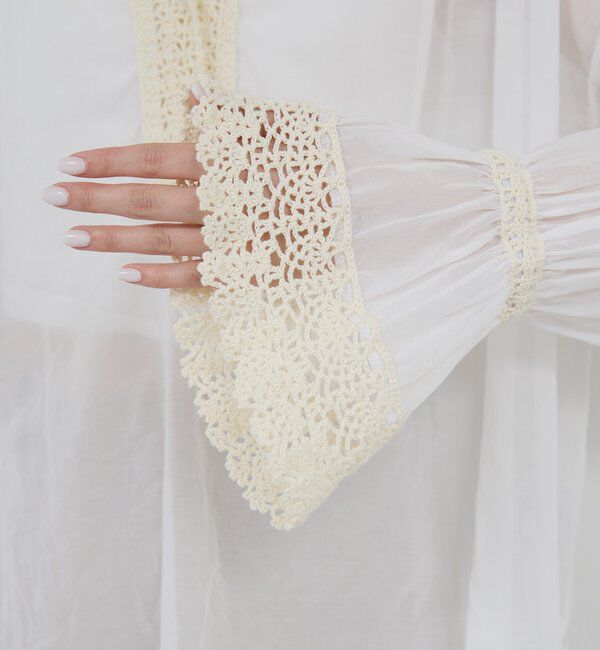  「【HERITANOVUM】 クロシェットシャツ」|シャツ・ブラウス|