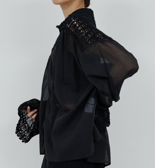  「【HERITANOVUM】 クロシェットシャツ」|シャツ・ブラウス|