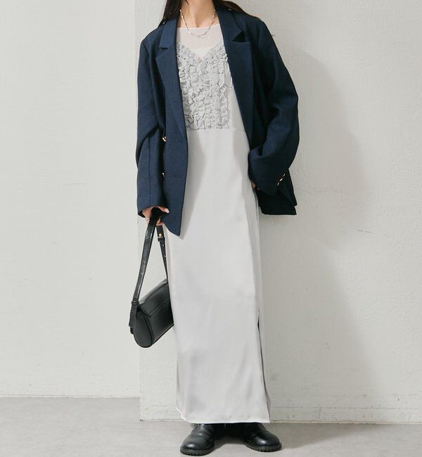  「フリルデザインキャミ ワンピース」|その他|