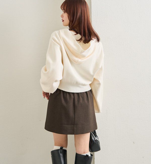  「フーディーニットショートパーカー」|パーカー|