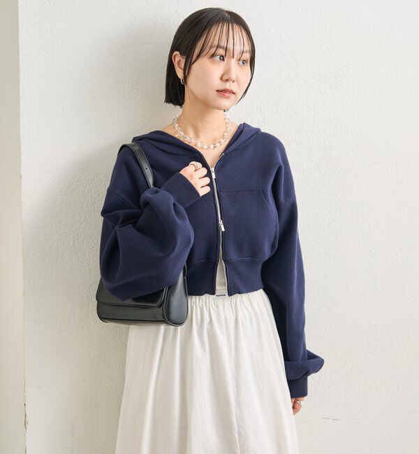  「フーディーニットショートパーカー」|パーカー|