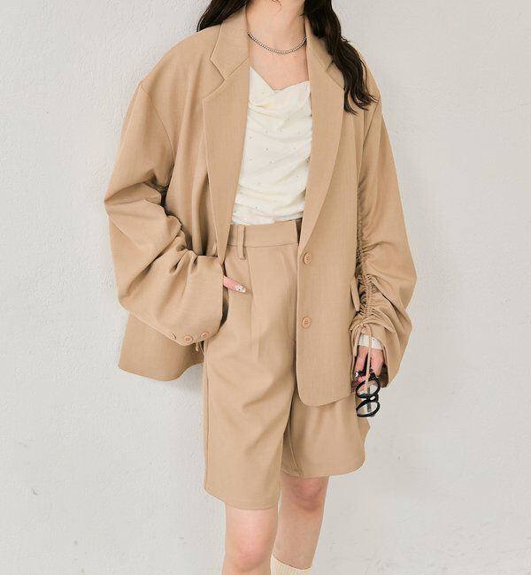  「ドロストスリーブテーラードジャケット」|テーラードジャケット|
