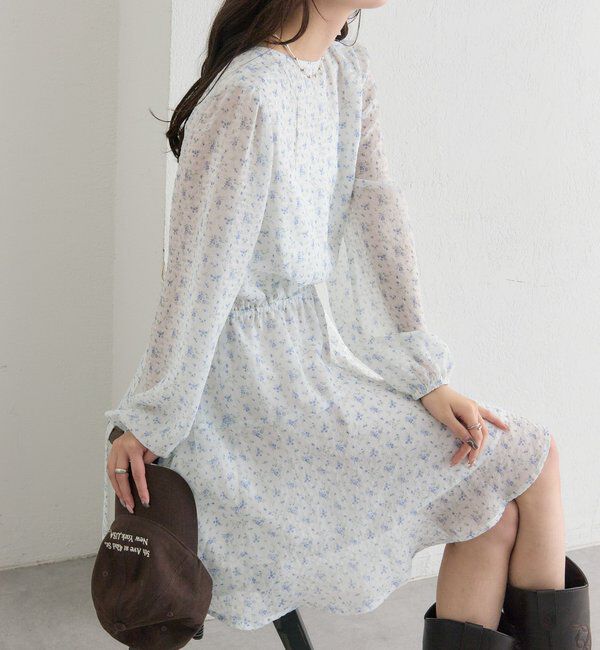  「カシュクールフラワーミニワンピース」|ワンピース|