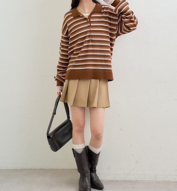  「プリーツミニスカート」|スカート|