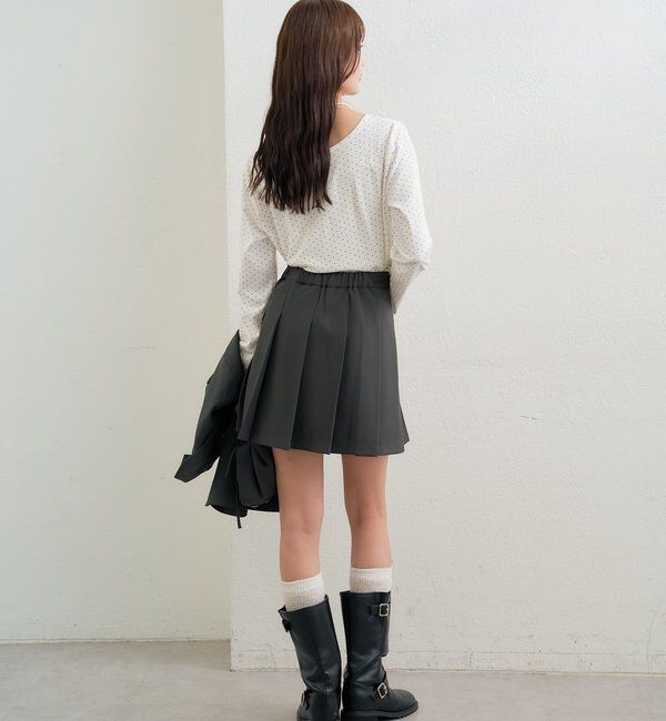  「プリーツミニスカート」|スカート|