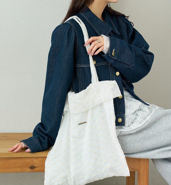  「ドットフラワートートBAG」|トートバッグ|