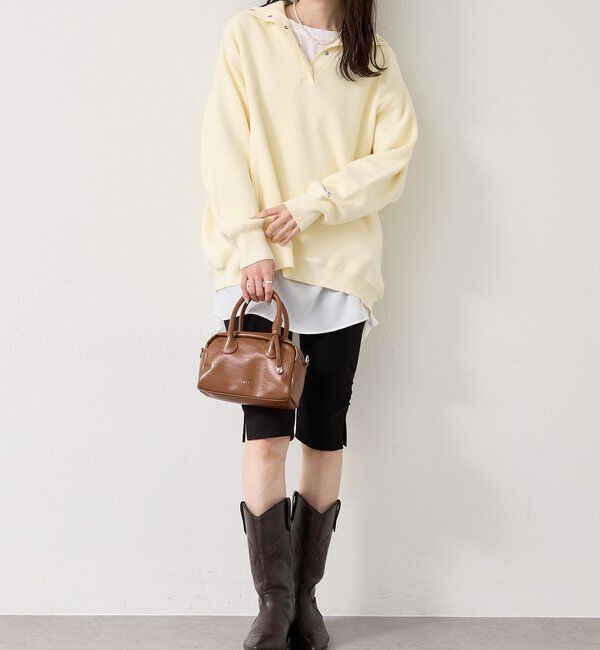  「26SSスウェットライクヘンリーニット」|ニット・セーター|