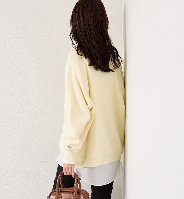  「26SSスウェットライクヘンリーニット」|ニット・セーター|