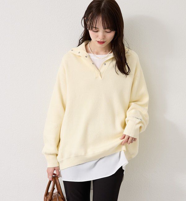  「26SSスウェットライクヘンリーニット」|ニット・セーター|