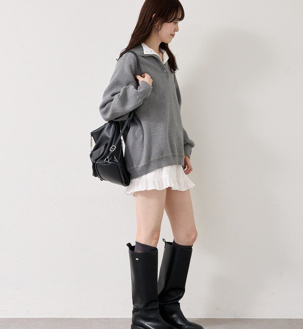  「26SSスウェットライクヘンリーニット」|ニット・セーター|