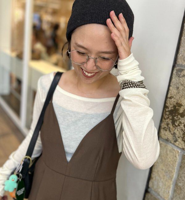  「【＠___kuuu__コラボカラー登場！】Vキャミサロペット」|ワンピース|