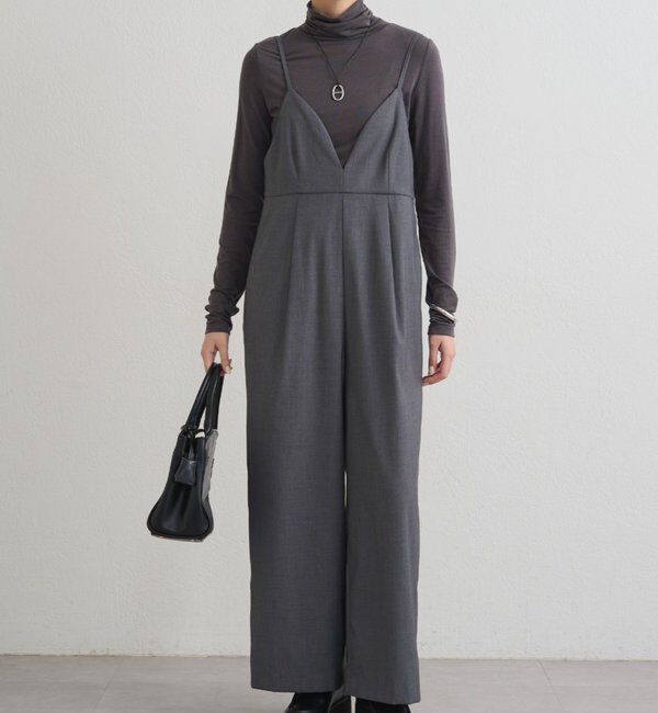  「【＠___kuuu__コラボカラー登場！】Vキャミサロペット」|ワンピース|