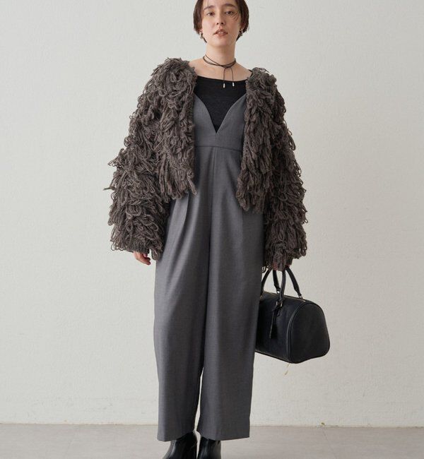  「【＠___kuuu__コラボカラー登場！】Vキャミサロペット」|ワンピース|