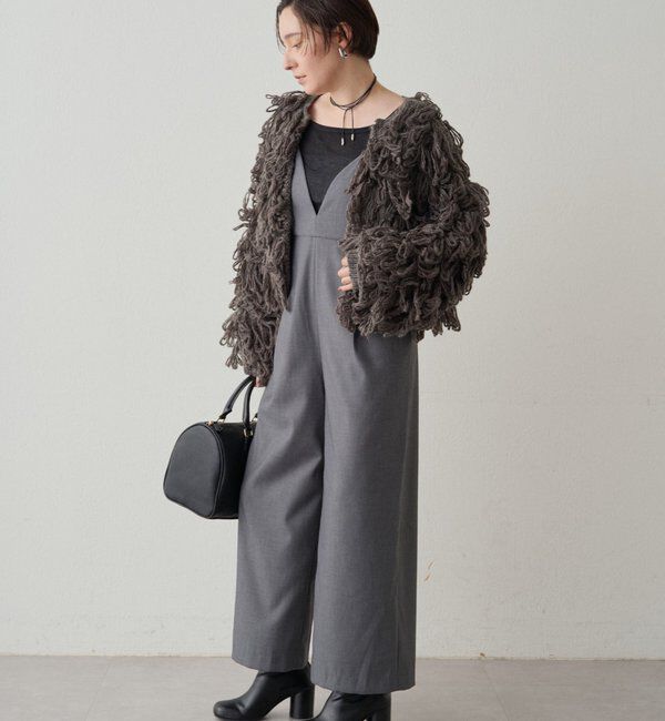  「【＠___kuuu__コラボカラー登場！】Vキャミサロペット」|ワンピース|