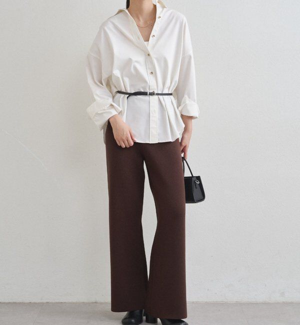  「スウェットライクニットパンツ」|チノ|