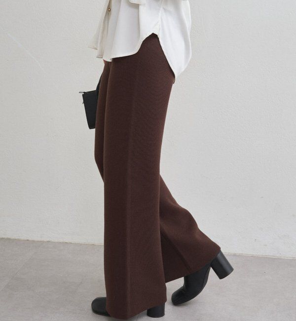  「スウェットライクニットパンツ」|チノ|