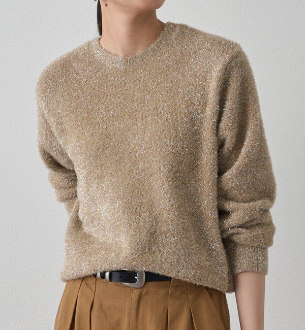 「ラメニットプルオーバー」|ニット・セーター|
