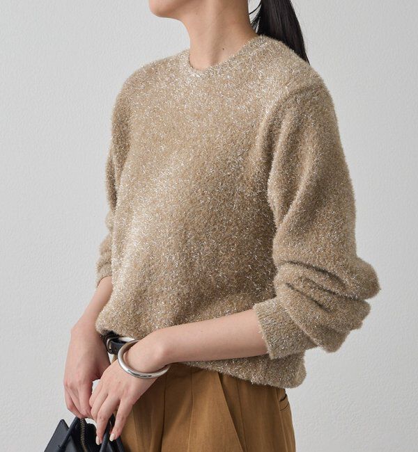  「ラメニットプルオーバー」|ニット・セーター|