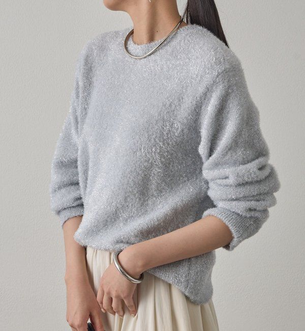  「ラメニットプルオーバー」|ニット・セーター|