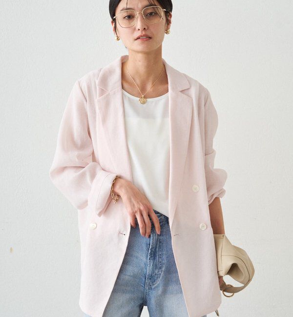  「リネンライクシアージャケット」|ベスト・ジレ|