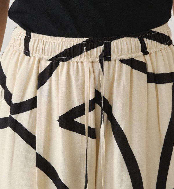  「ラインプリントイージーパンツ」|チノ|